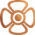 Gold flower icon